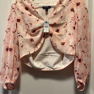 Express - Polyester Pink Top